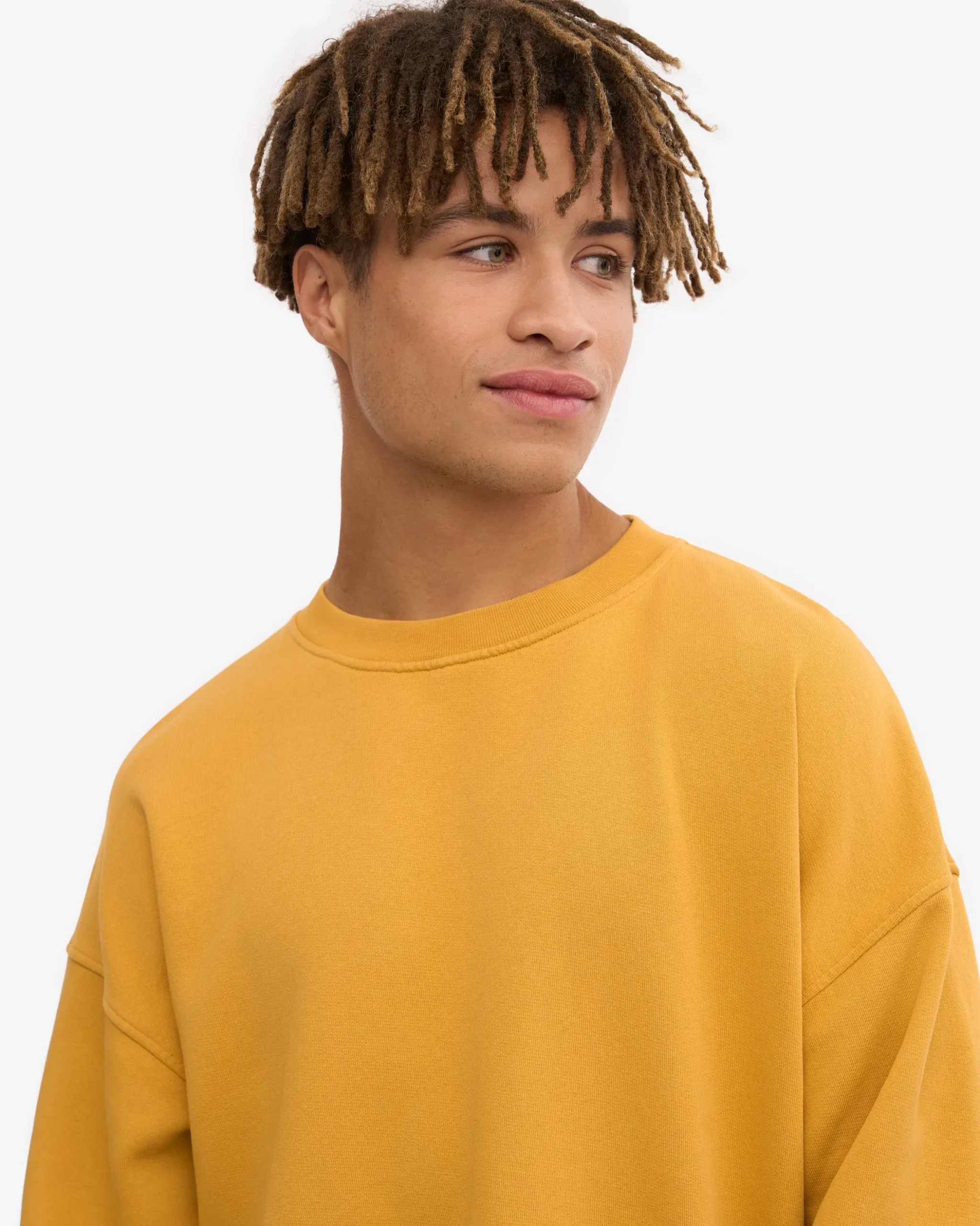 Organic Oversized Crew - Burned Yellow