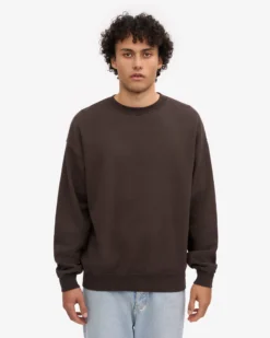 Organic Oversized Crew - Coffee Brown