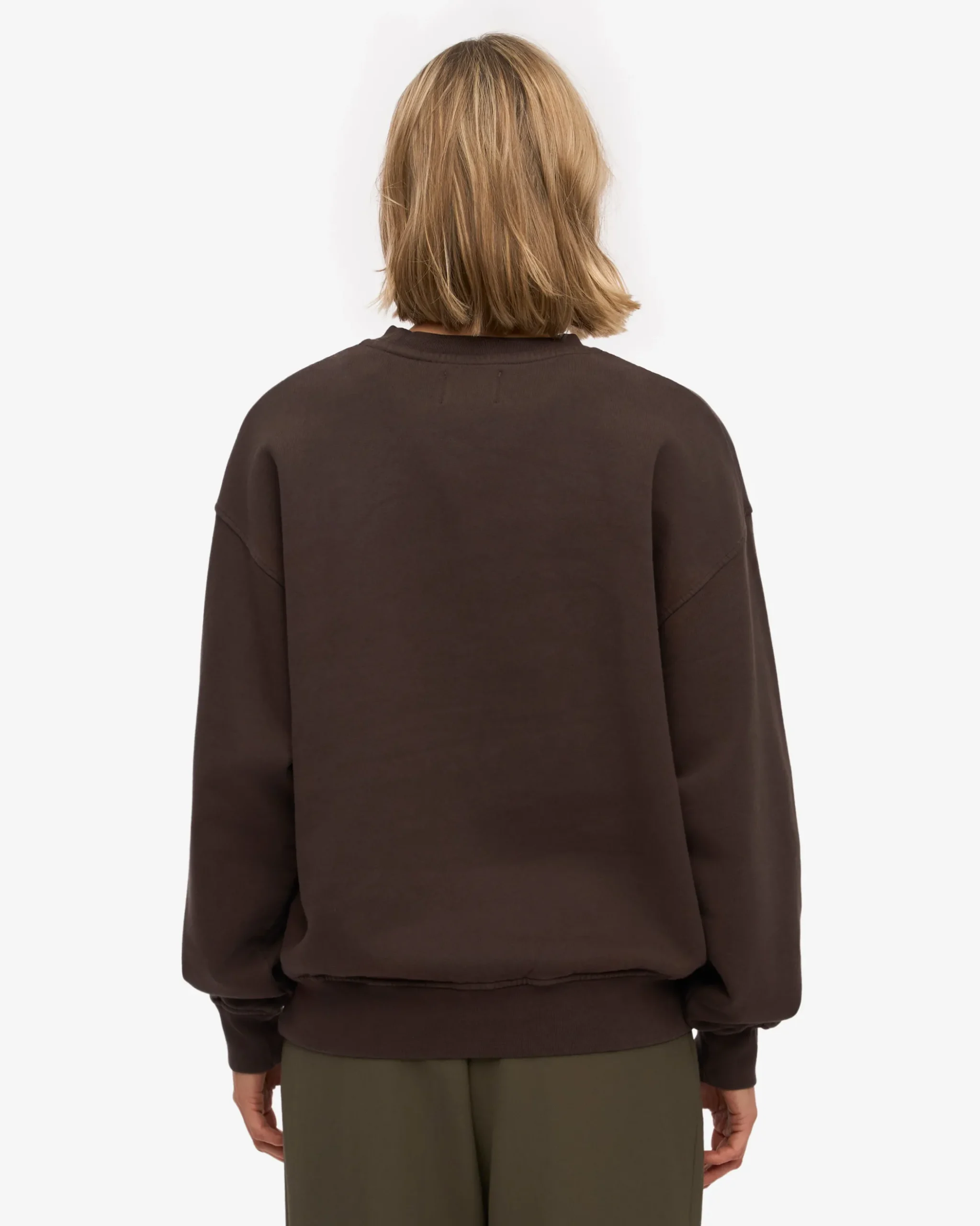 Organic Oversized Crew - Coffee Brown