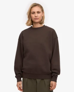 Organic Oversized Crew - Coffee Brown