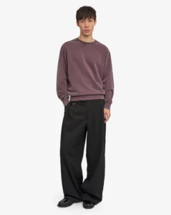 Organic Oversized Crew - Faded Grape