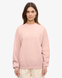 Organic Oversized Crew - Faded Pink