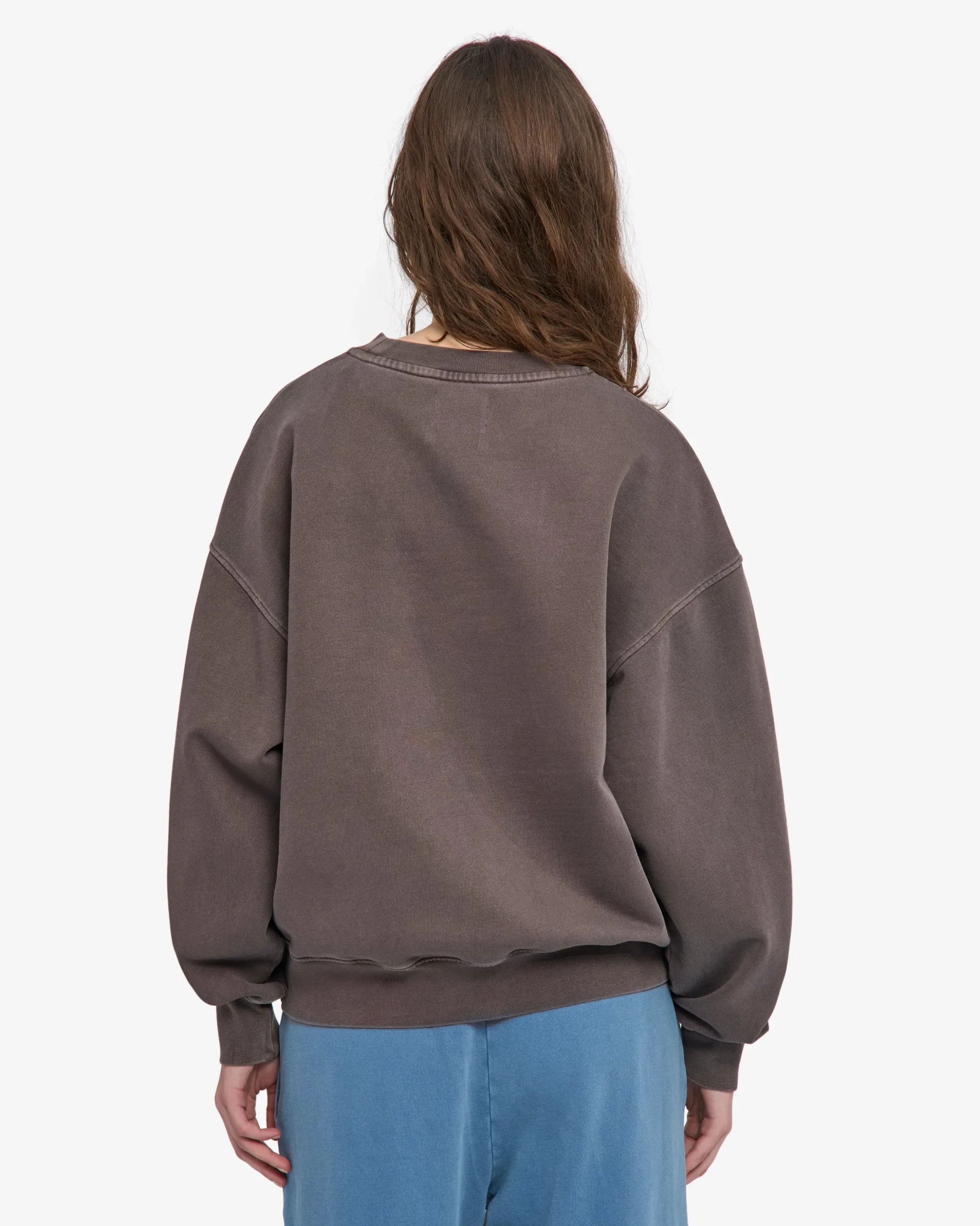 Organic Oversized Crew - Faded Mud