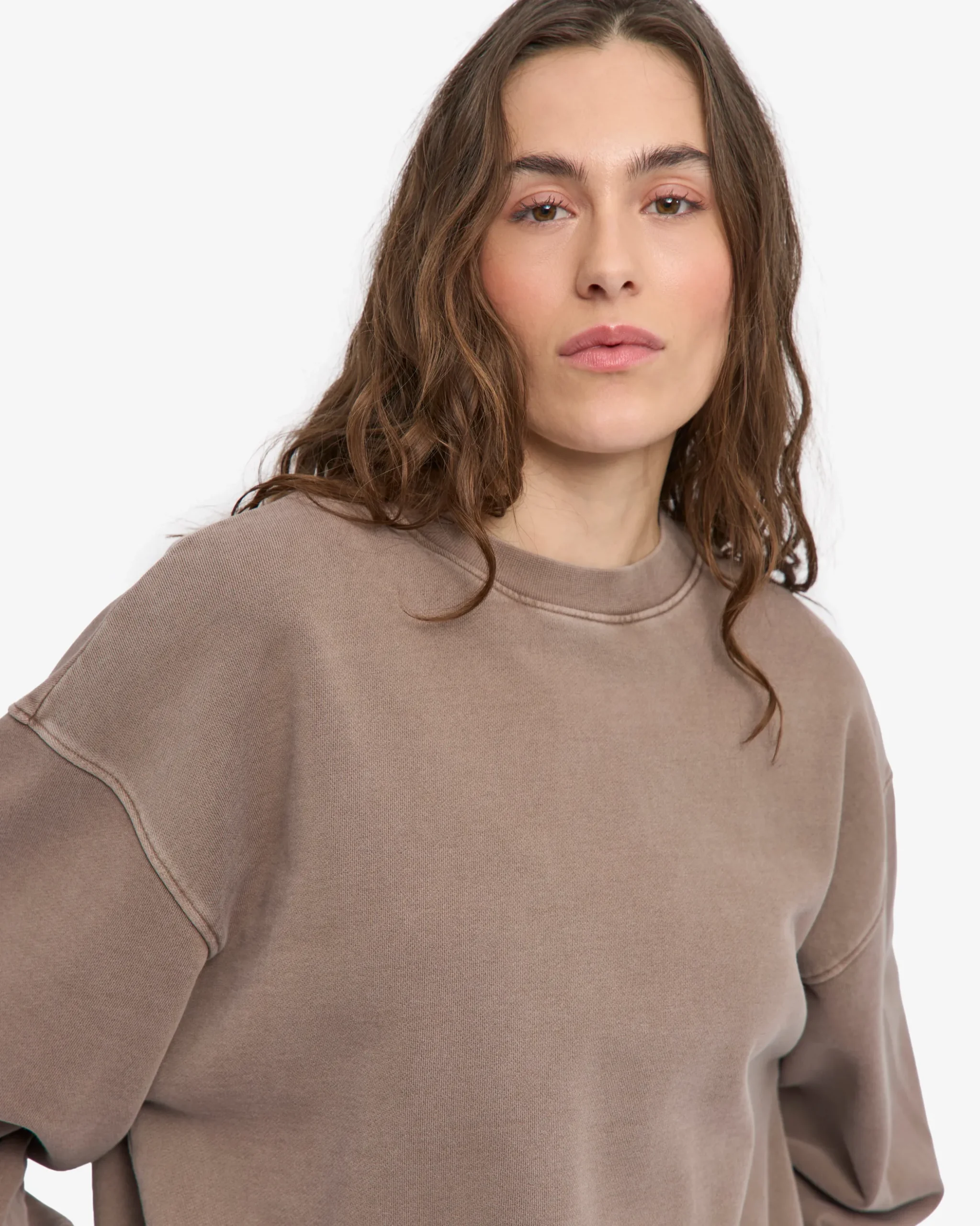 Organic Oversized Crew - Faded Khaki