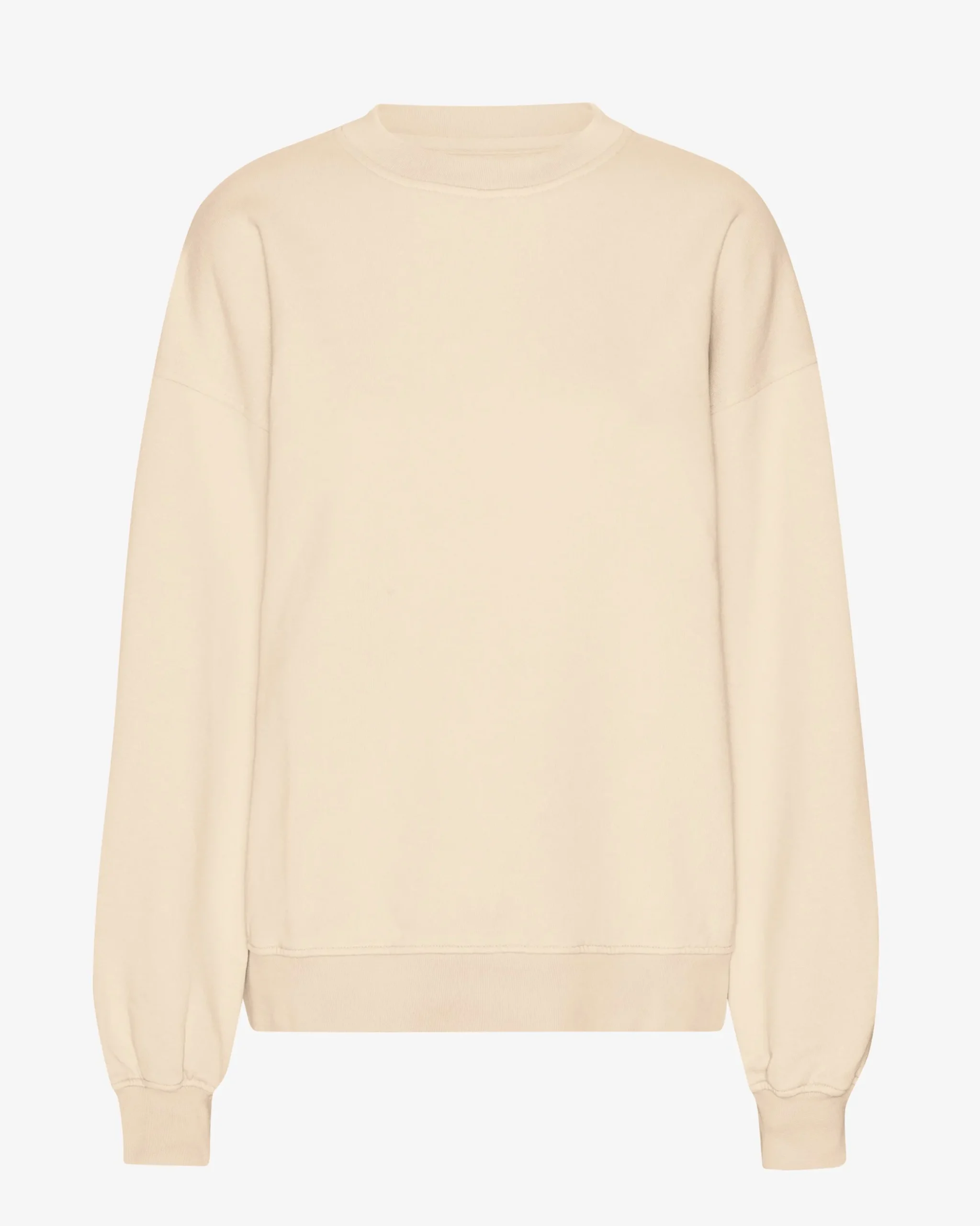 Organic Oversized Crew - Ivory White