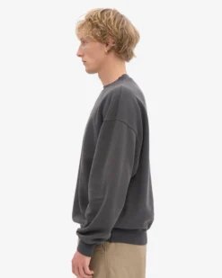 Organic Oversized Crew - Lava Grey