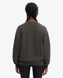 Organic Oversized Crew - Lava Grey