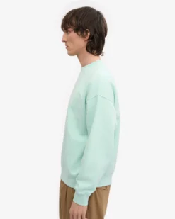 Organic Oversized Crew - Light Aqua