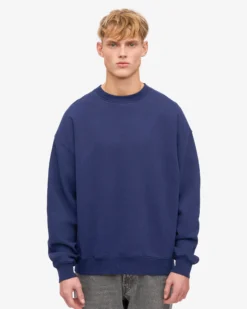 Organic Oversized Crew - Marine Blue