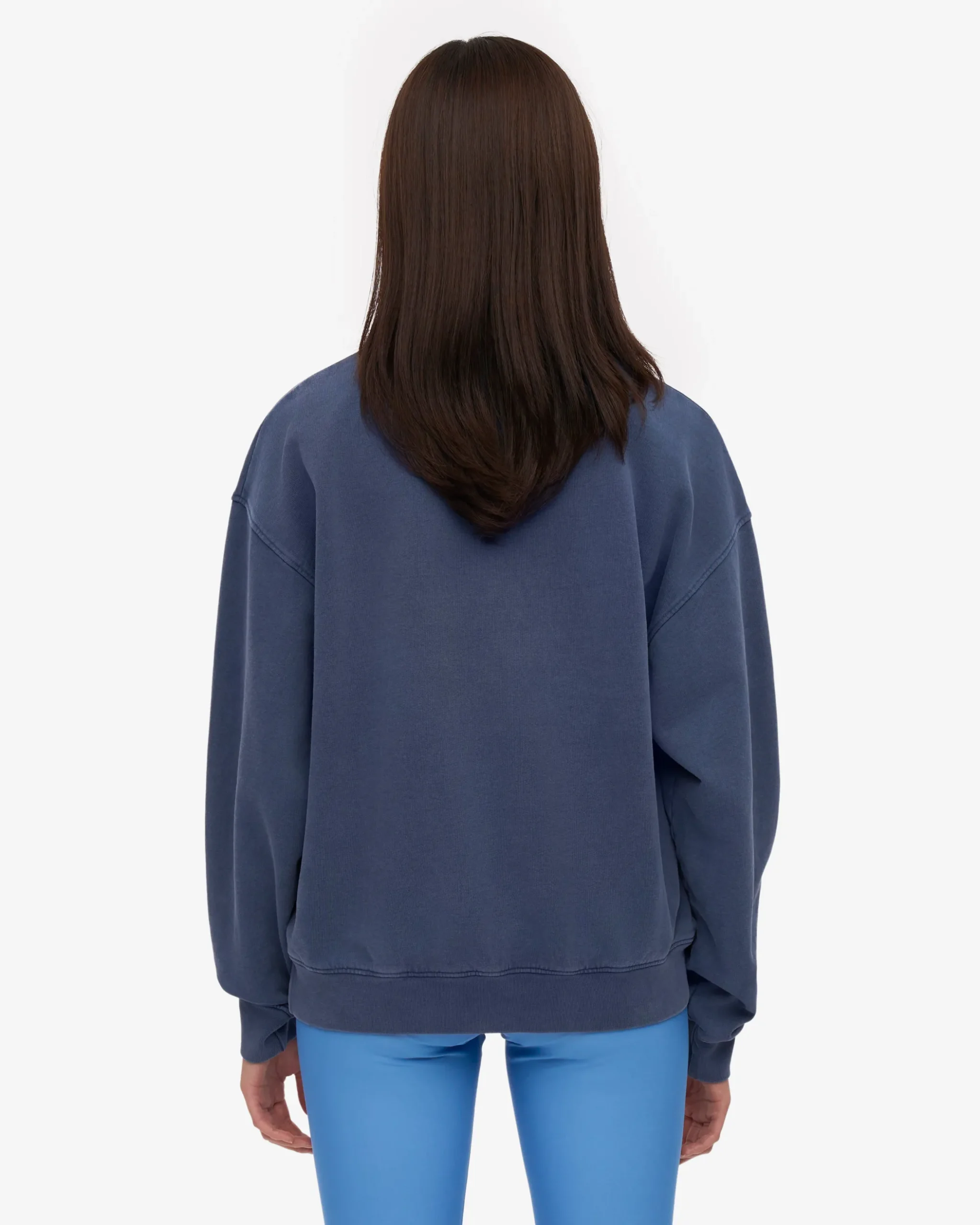 Organic Oversized Crew - Neptune Blue