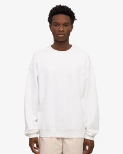 Organic Oversized Crew - Optical White