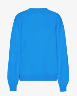 Organic Oversized Crew - Pacific Blue