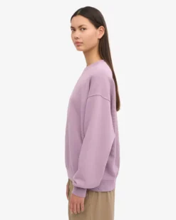 Organic Oversized Crew - Pearly Purple