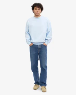 Organic Oversized Crew - Polar Blue