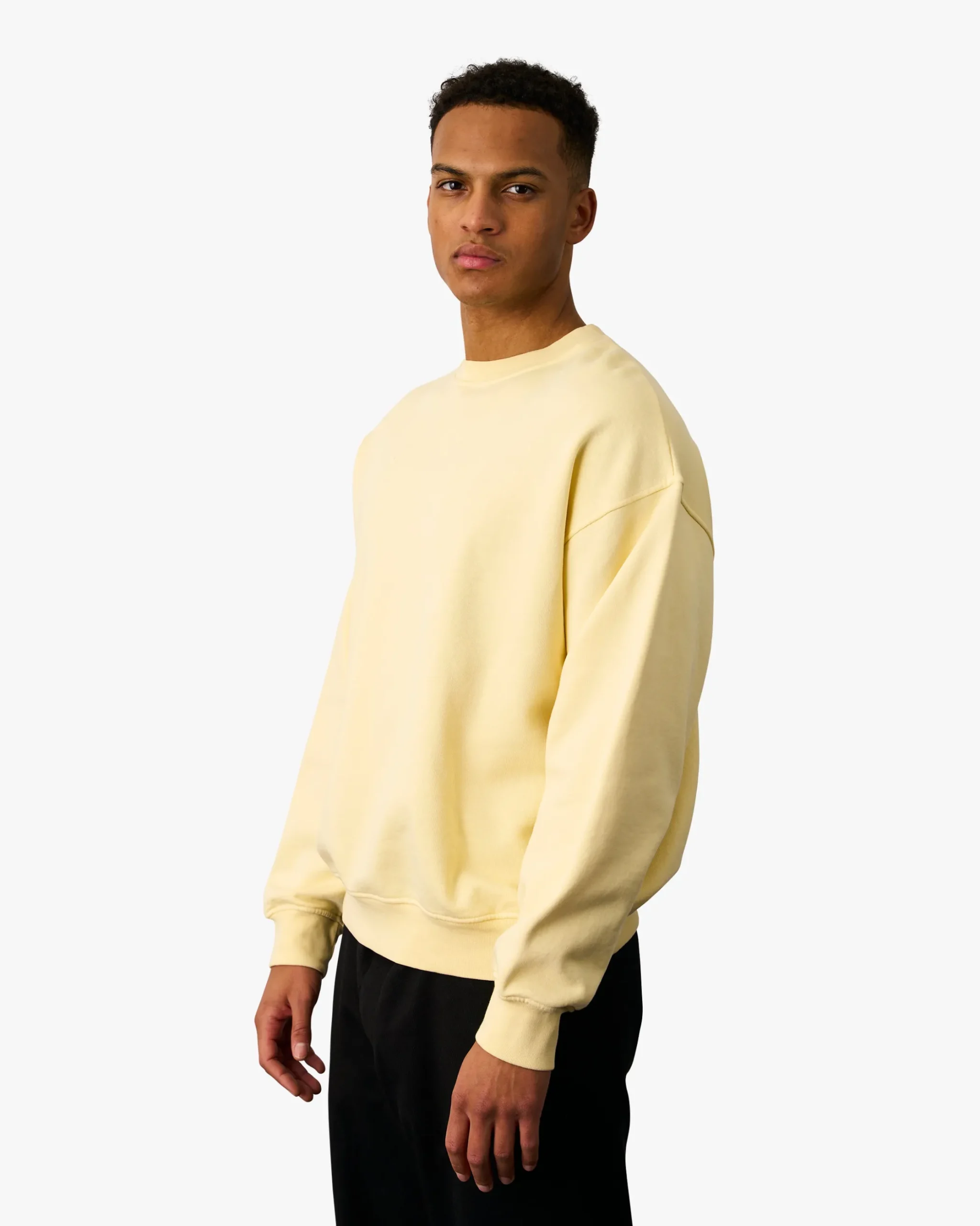 Organic Oversized Crew - Scarlet Red