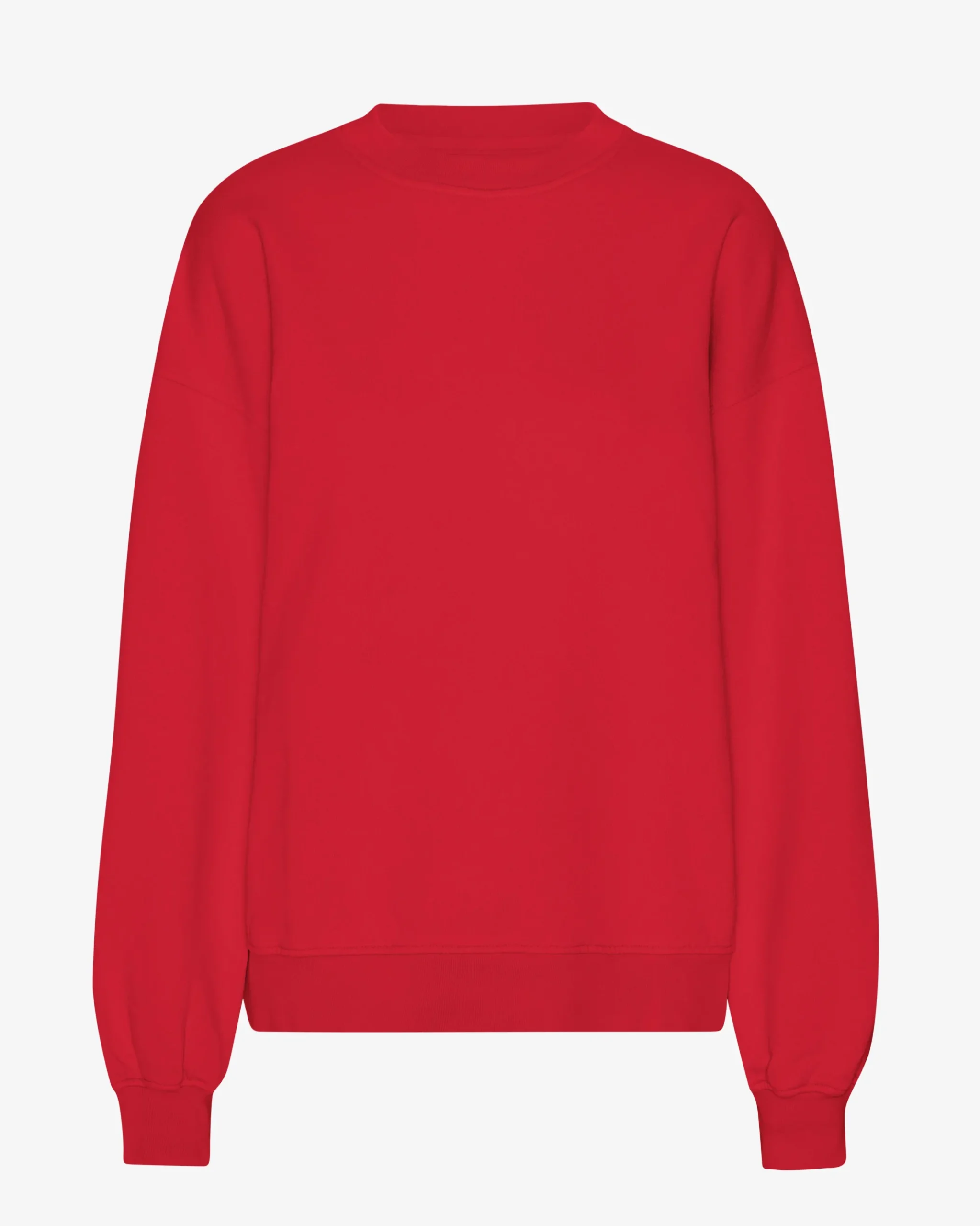Organic Oversized Crew - Scarlet Red