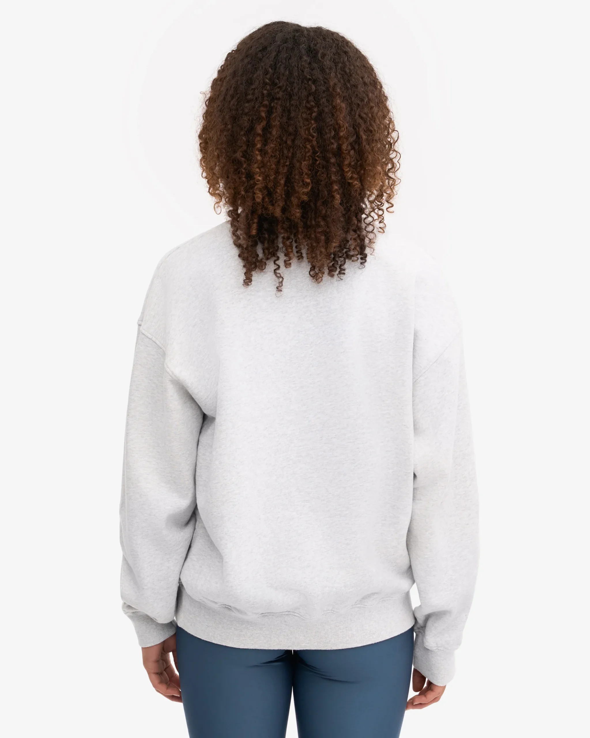 Organic Oversized Crew - Snow Melange