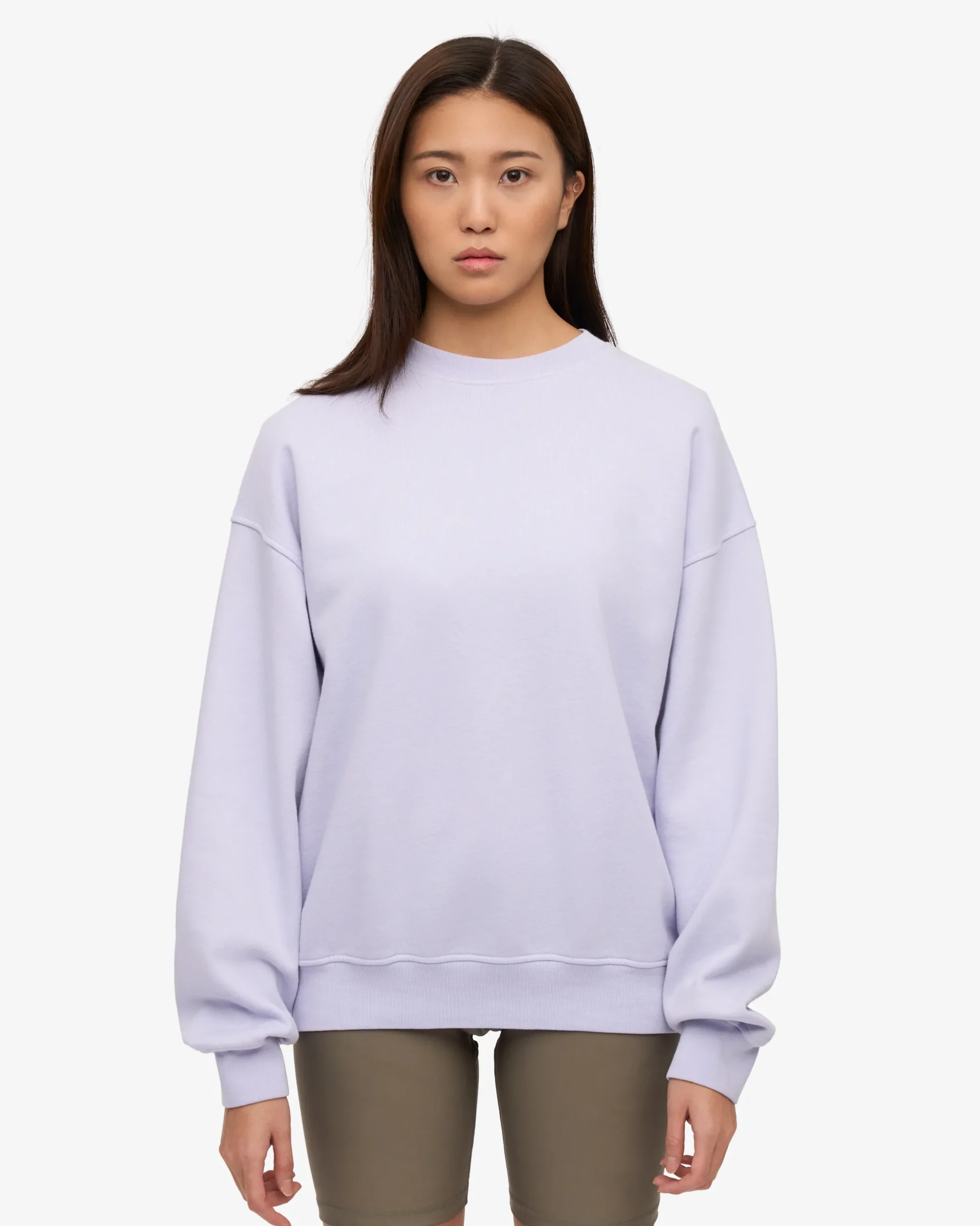 Organic Oversized Crew - Soft Lavender