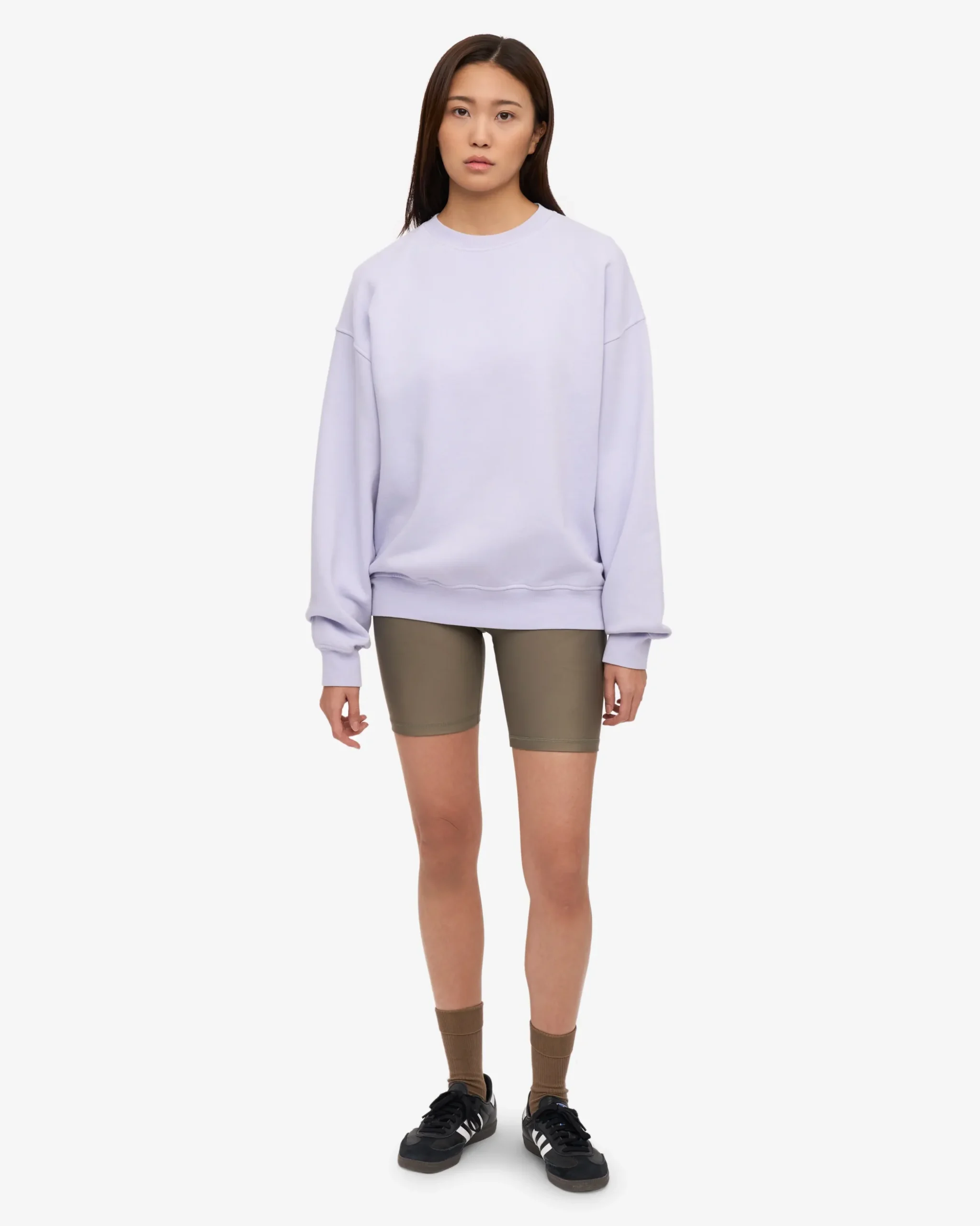 Organic Oversized Crew - Soft Lavender