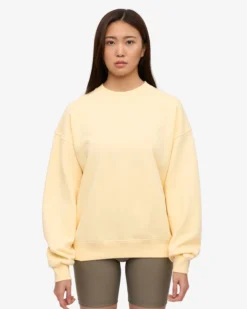 Organic Oversized Crew - Soft Yellow