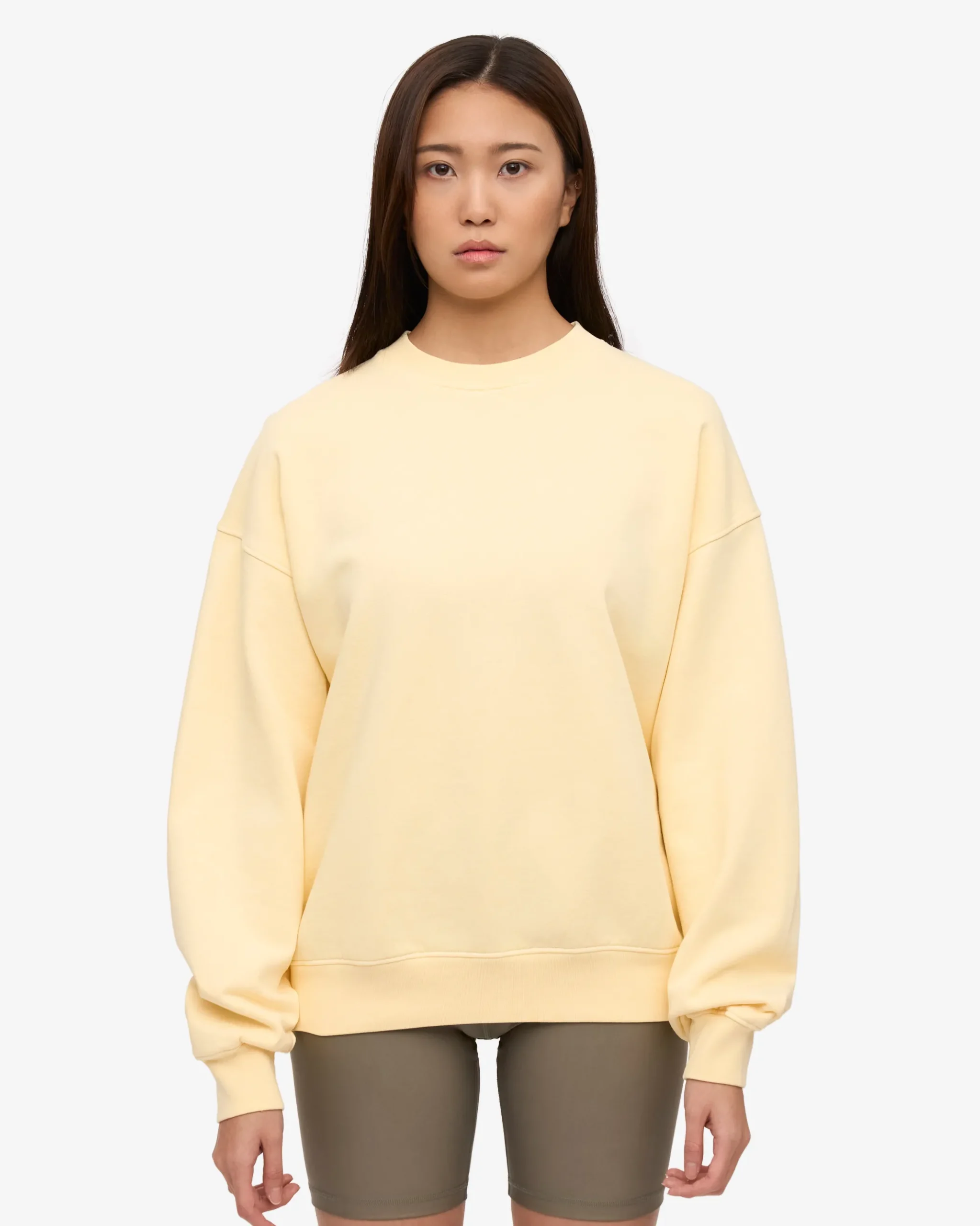 Organic Oversized Crew - Soft Yellow