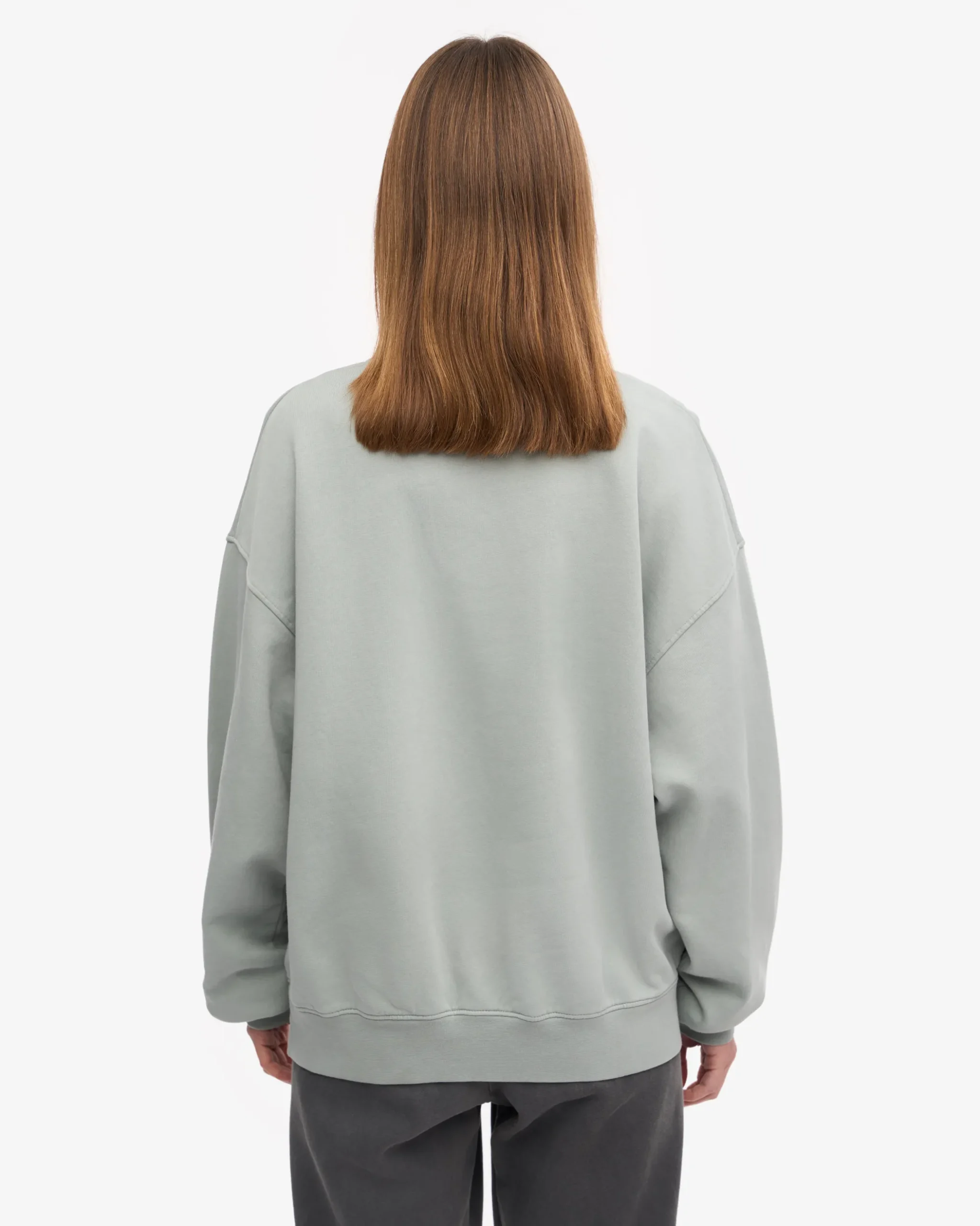 Organic Oversized Crew - Steel Blue