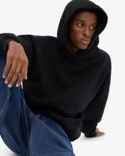 Organic Oversized Hood - Deep Black