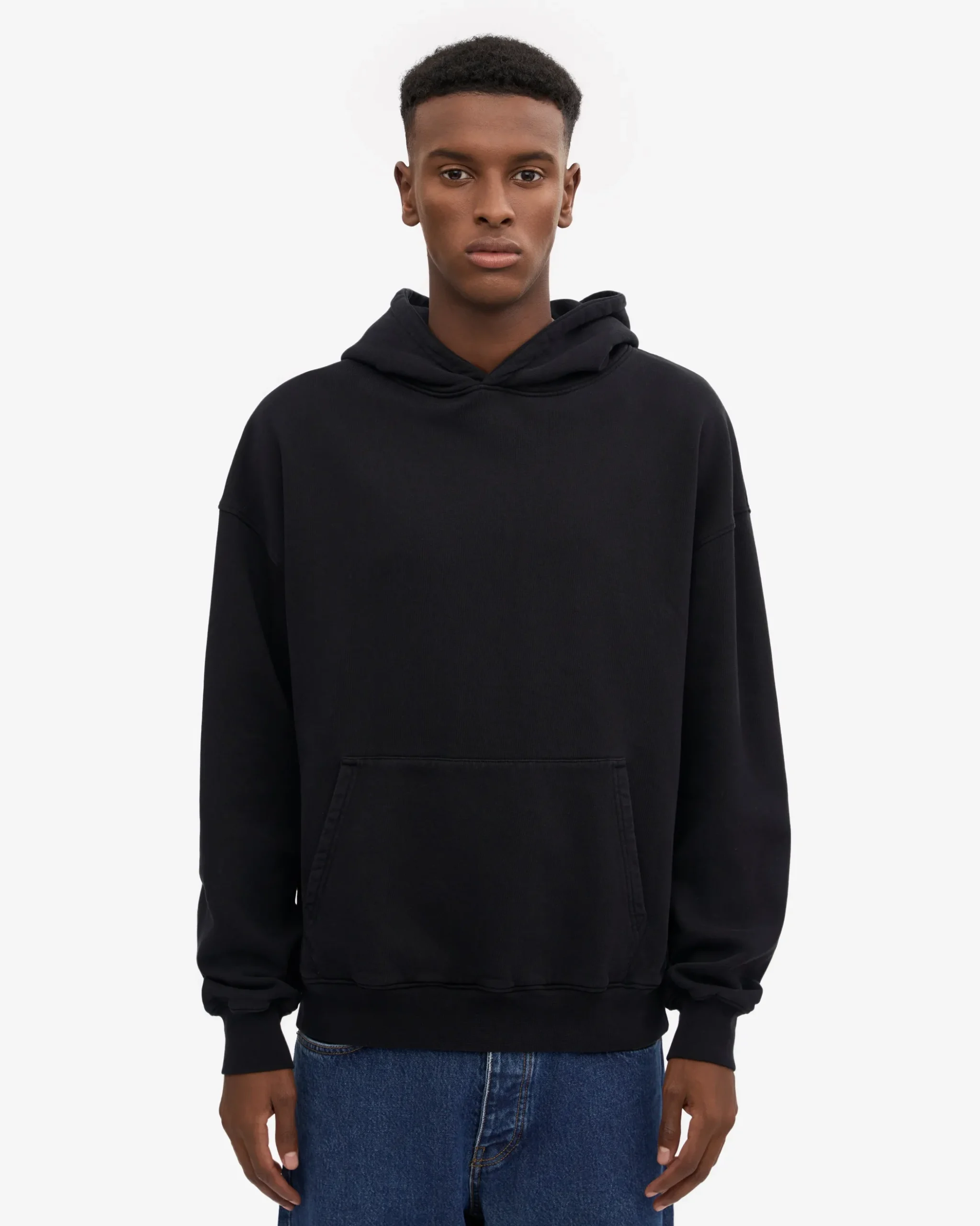 Organic Oversized Hood - Deep Black