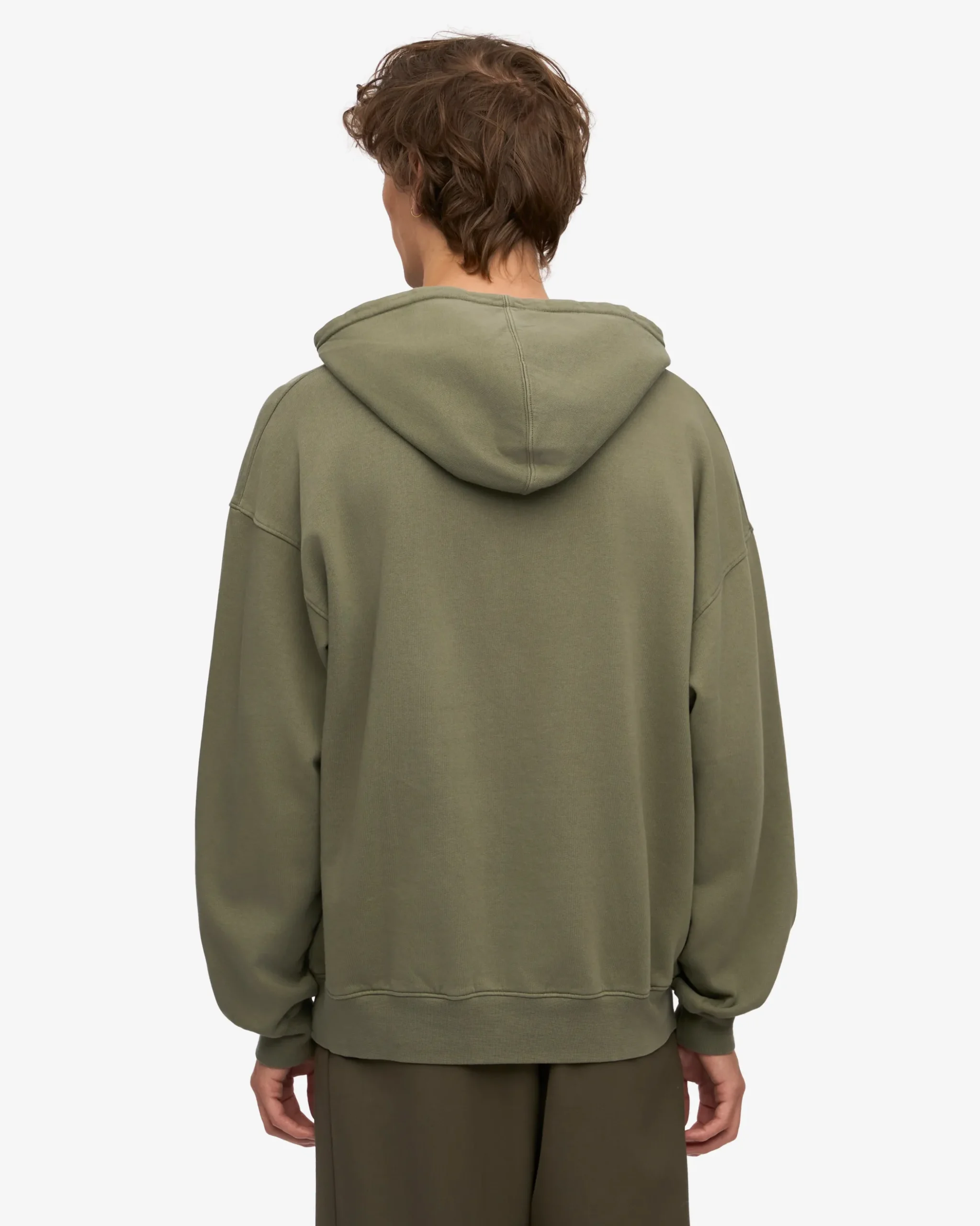 Organic Oversized Hood - Dusty Olive