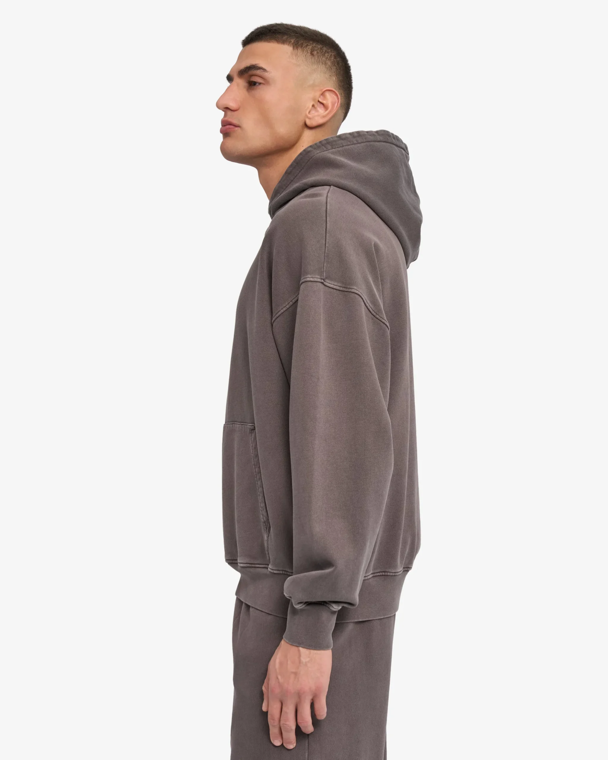 Organic Oversized Hood - Faded Mud