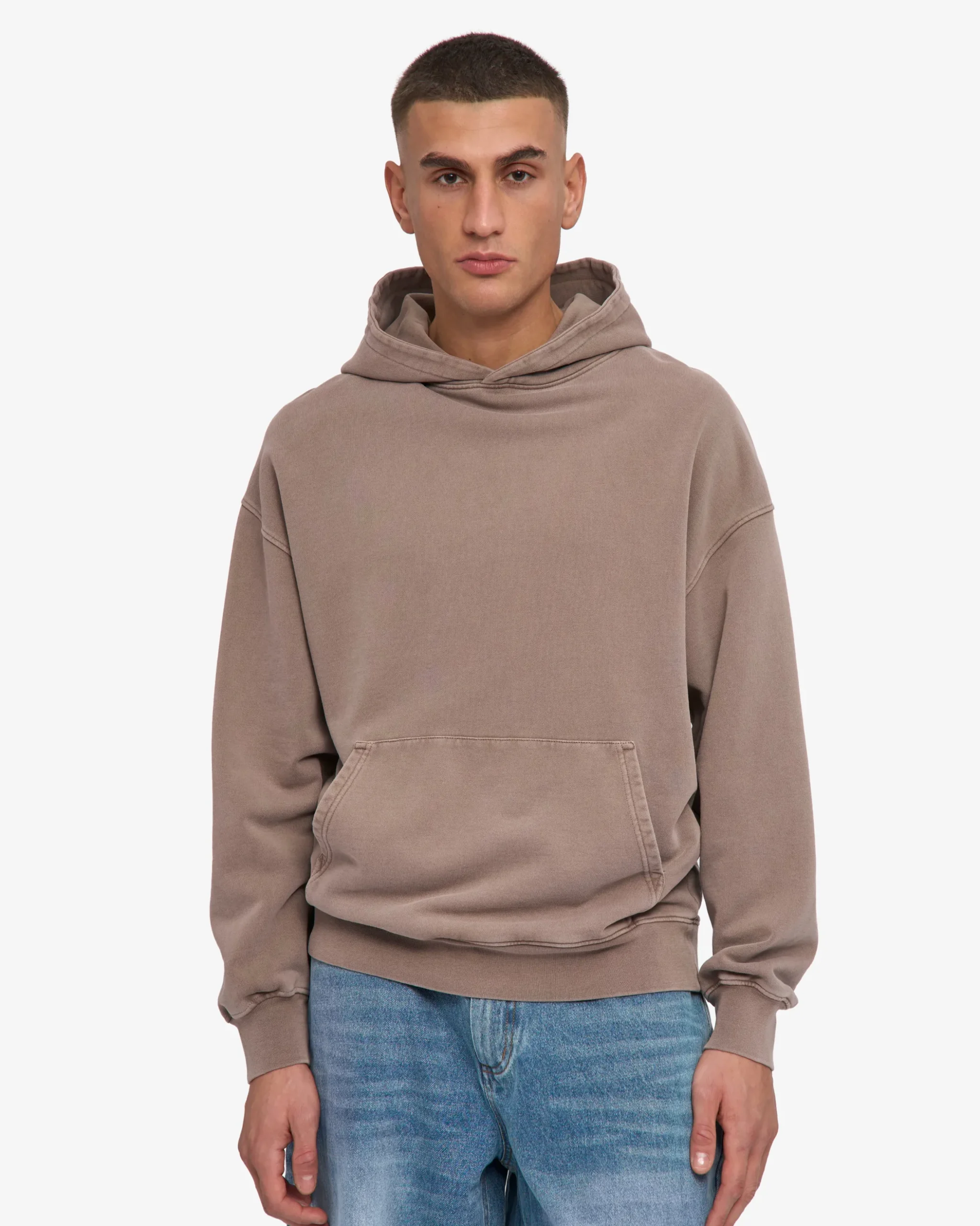 Organic Oversized Hood - Faded Khaki