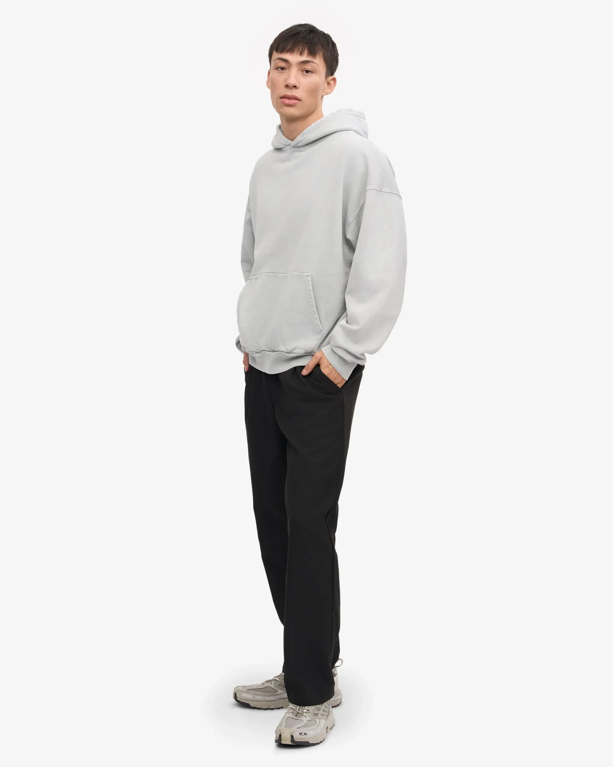 Organic Oversized Hood - Faded Grey