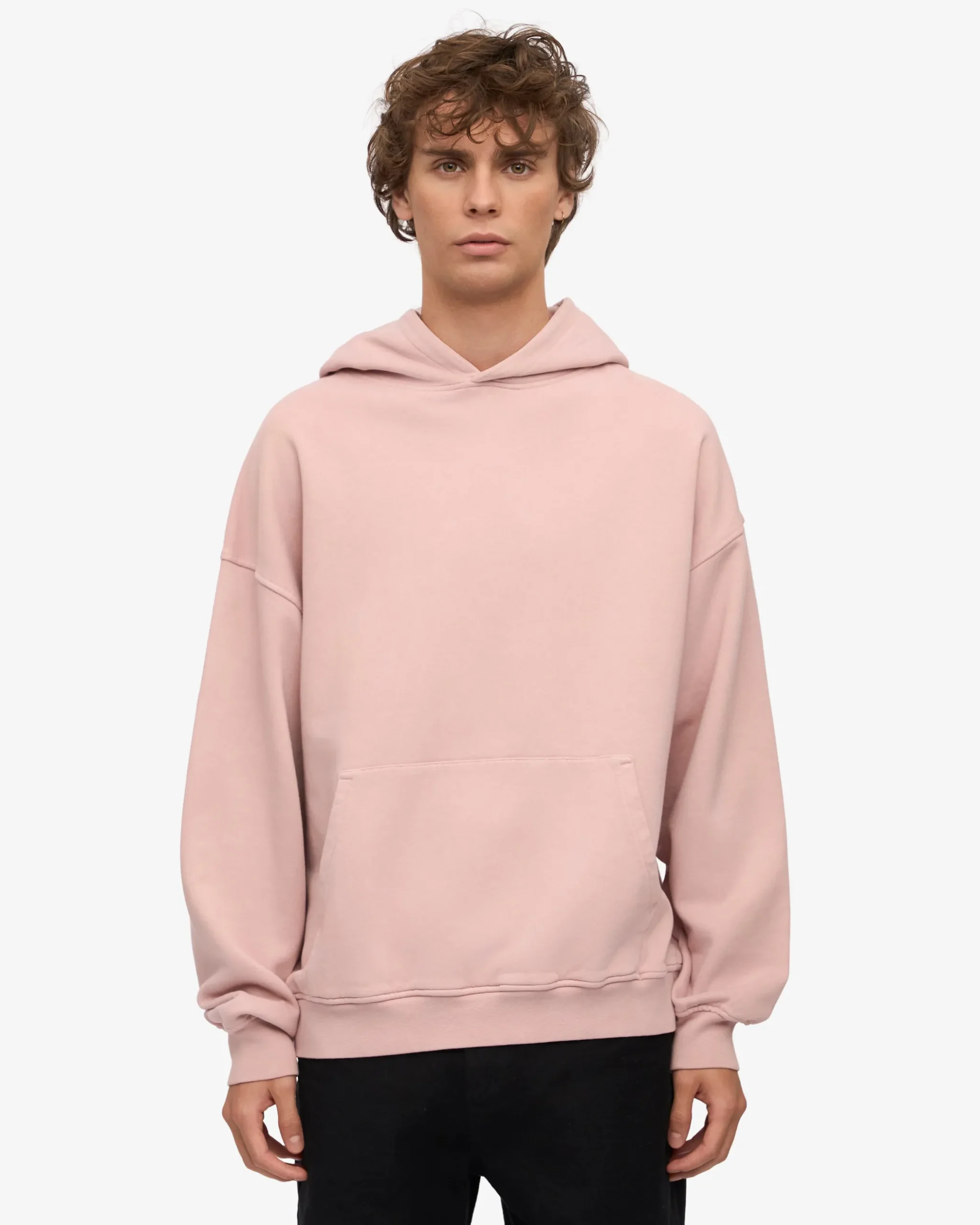 Organic Oversized Hood - Faded Pink