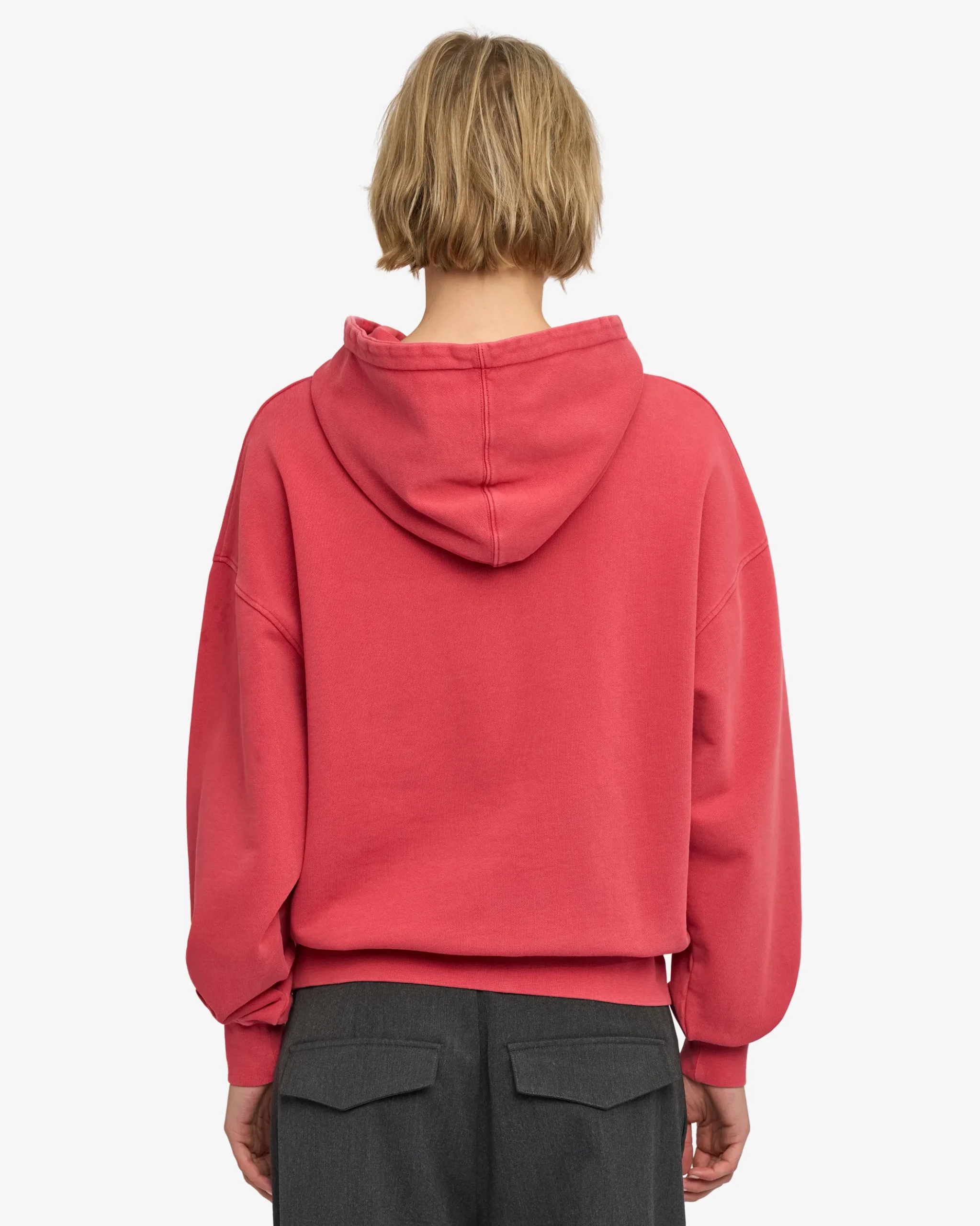 Organic Oversized Hood - Faded Red