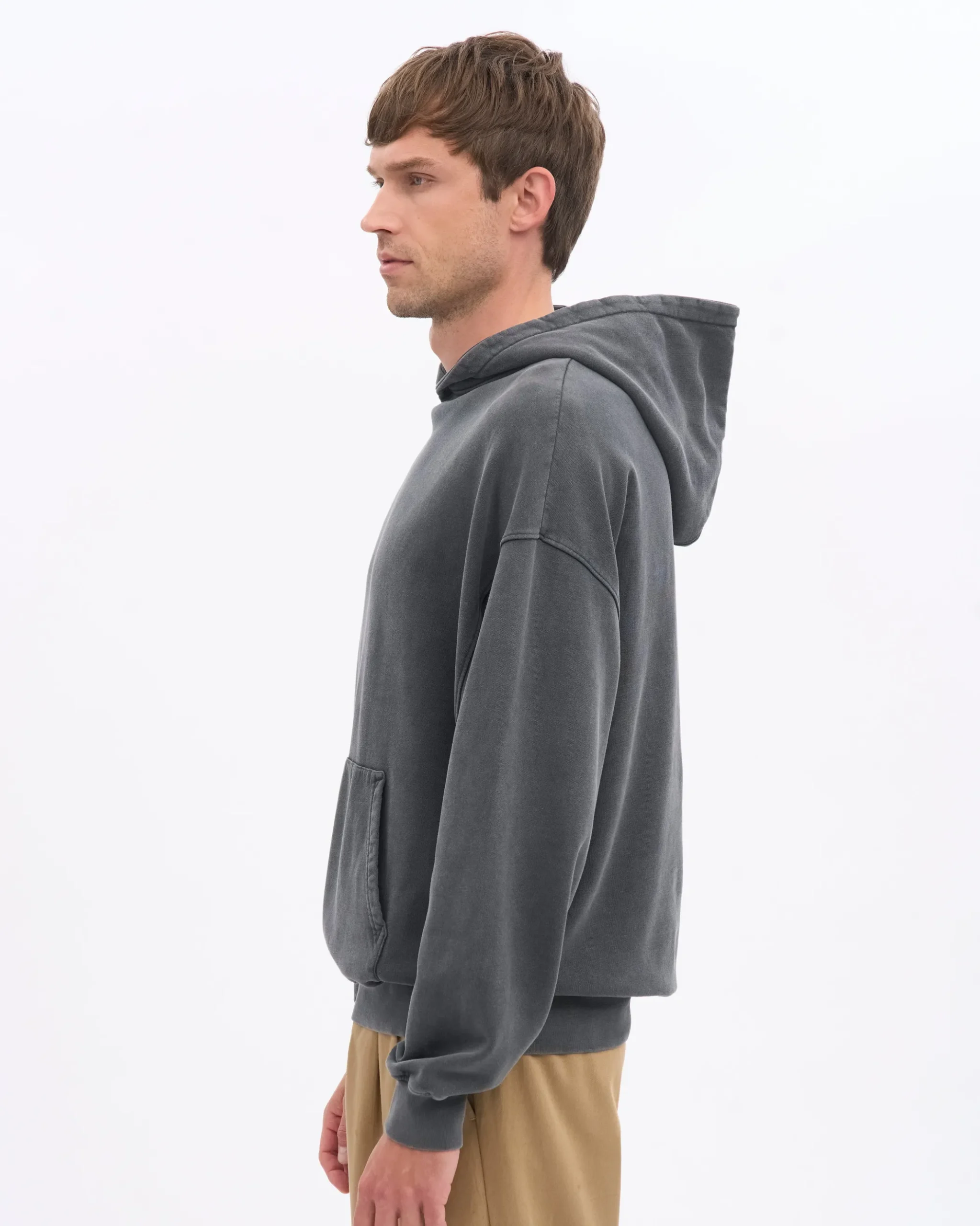 Organic Oversized Hood - Faded Black