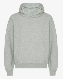 Organic Oversized Hood - Heather Grey
