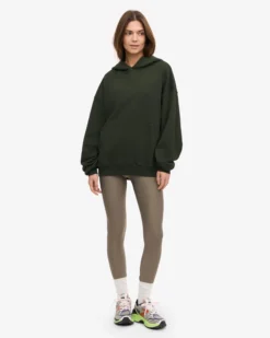 Organic Oversized Hood - Hunter Green