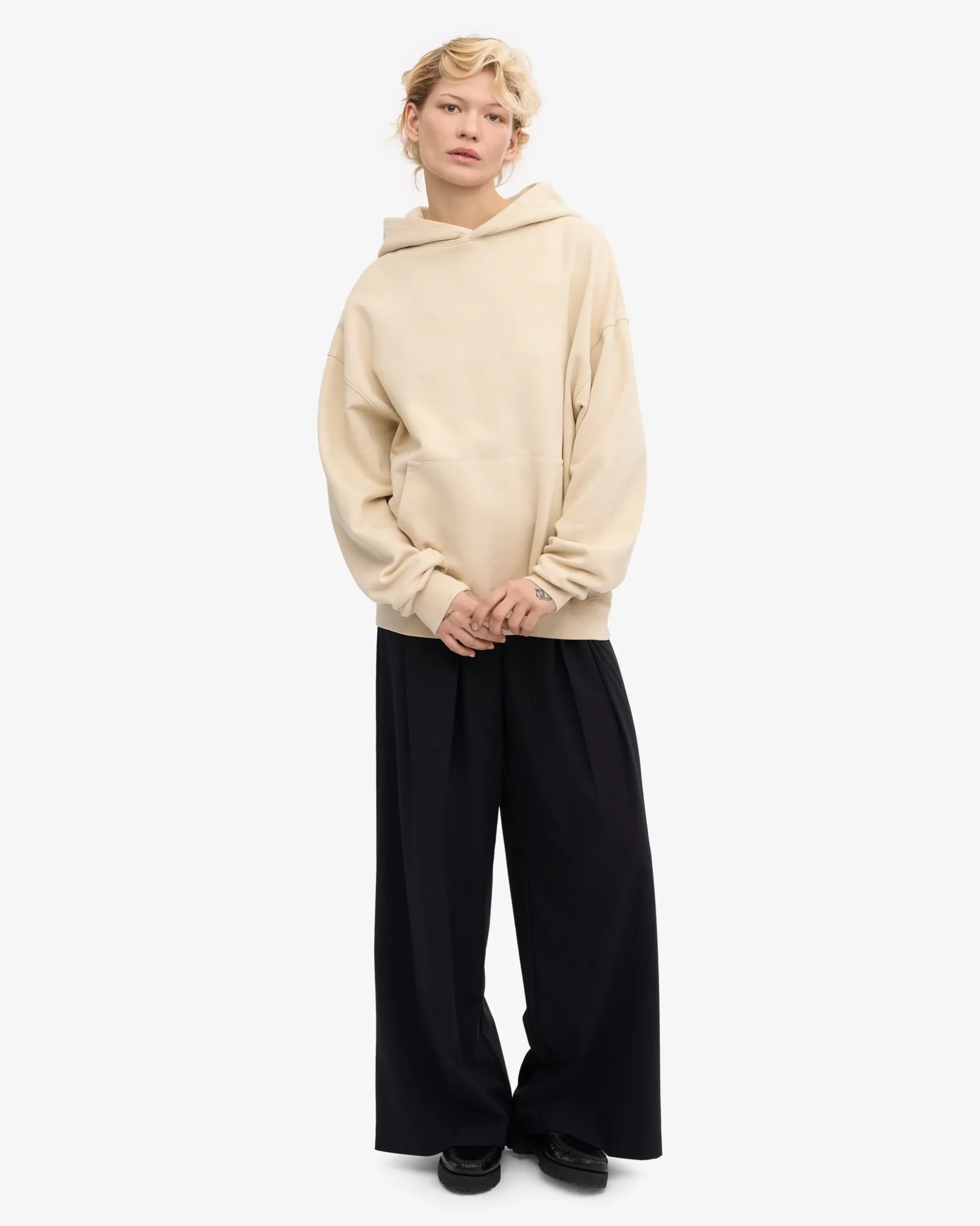 Organic Oversized Hood - Ivory White