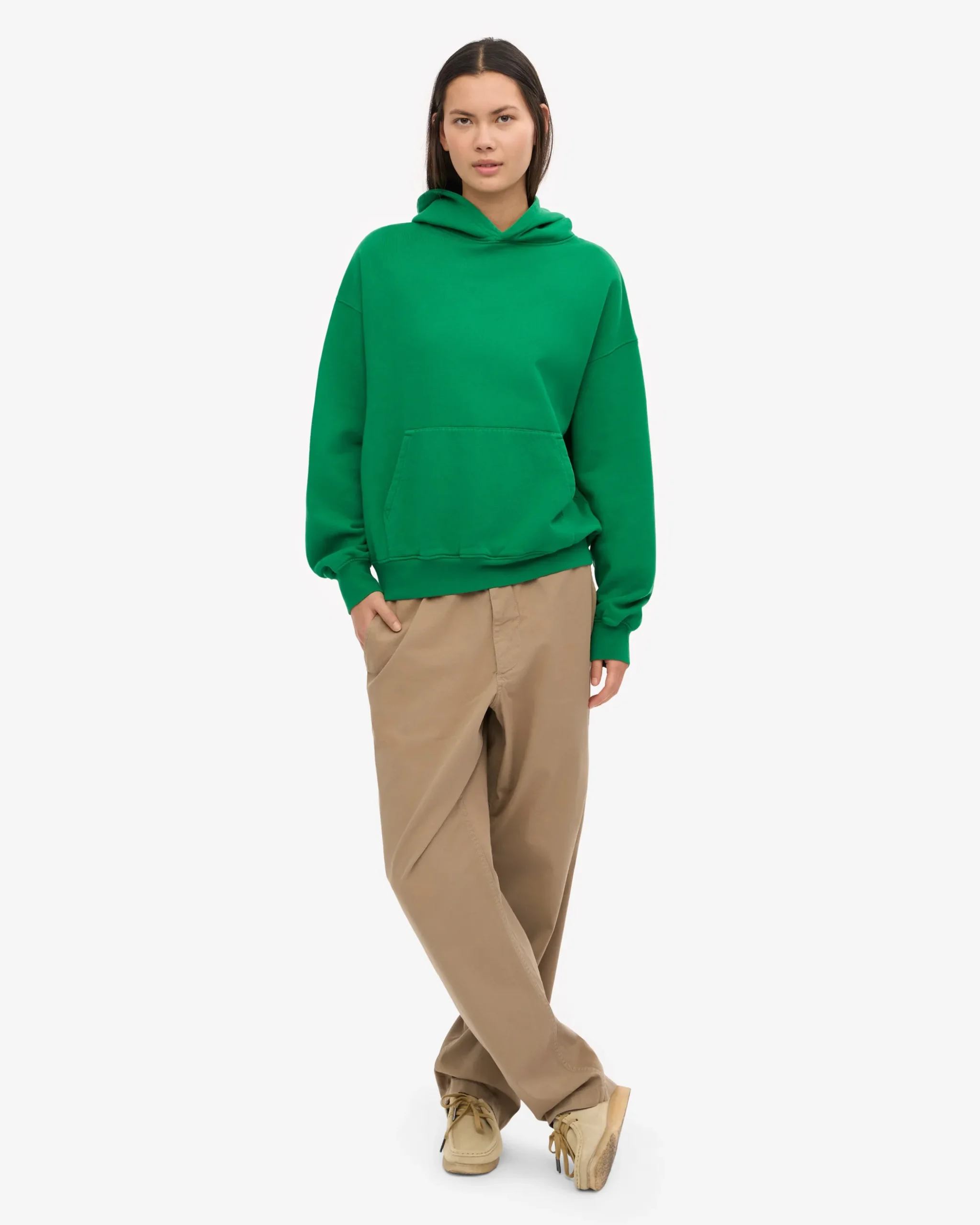 Organic Oversized Hood - Kelly Green