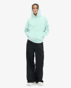 Organic Oversized Hood - Light Aqua