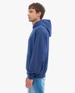 Organic Oversized Hood - Marine Blue