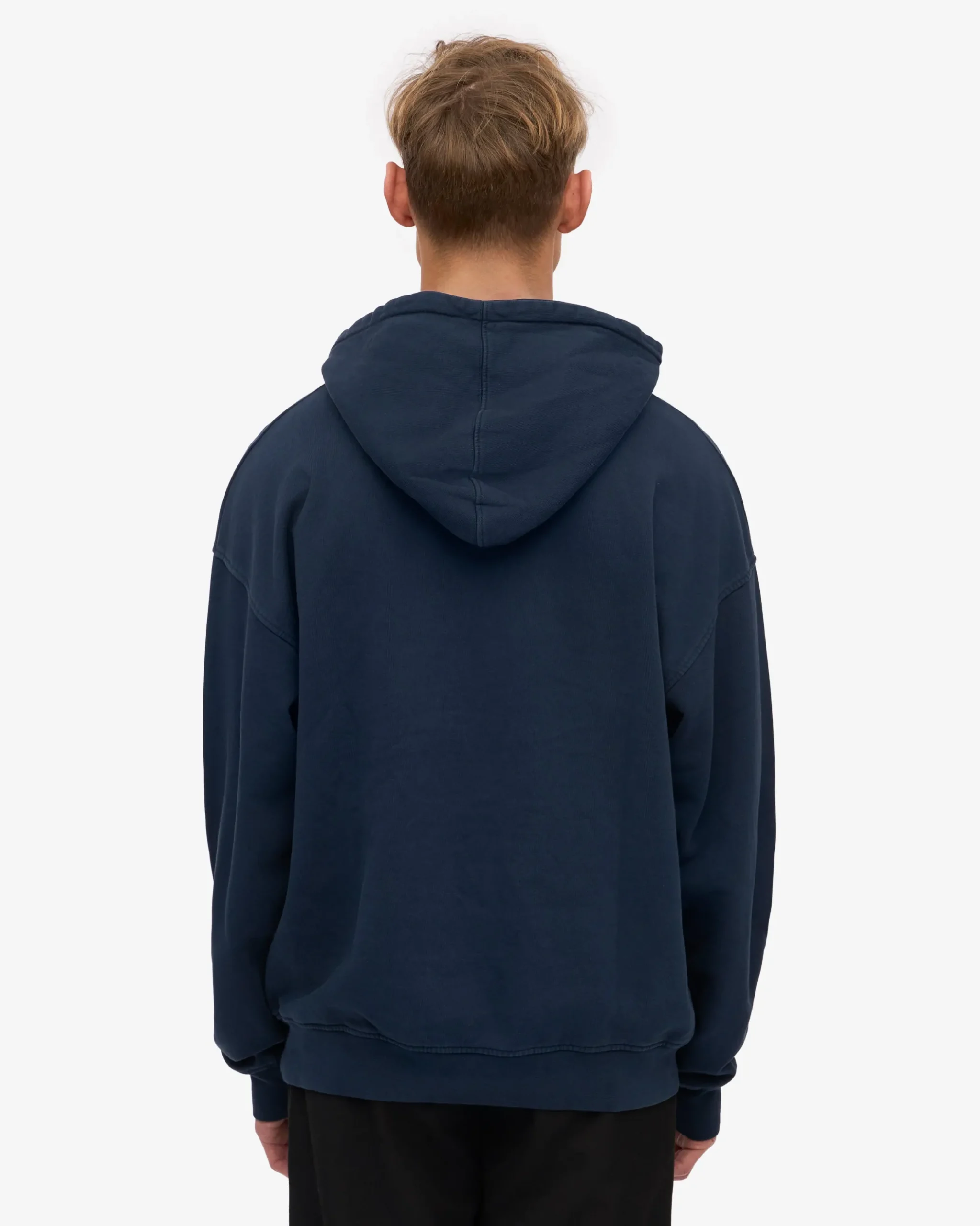 Organic Oversized Hood - Navy Blue