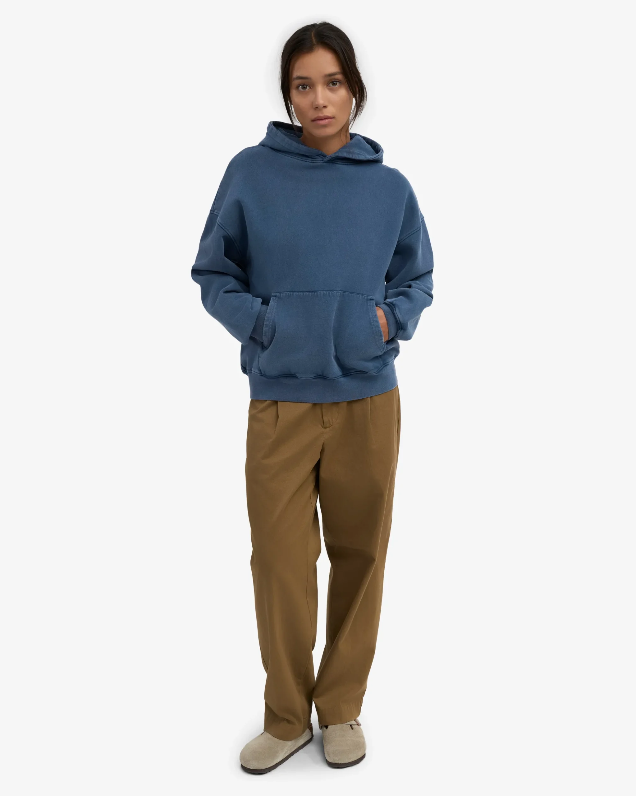 Organic Oversized Hood - Neptune Blue