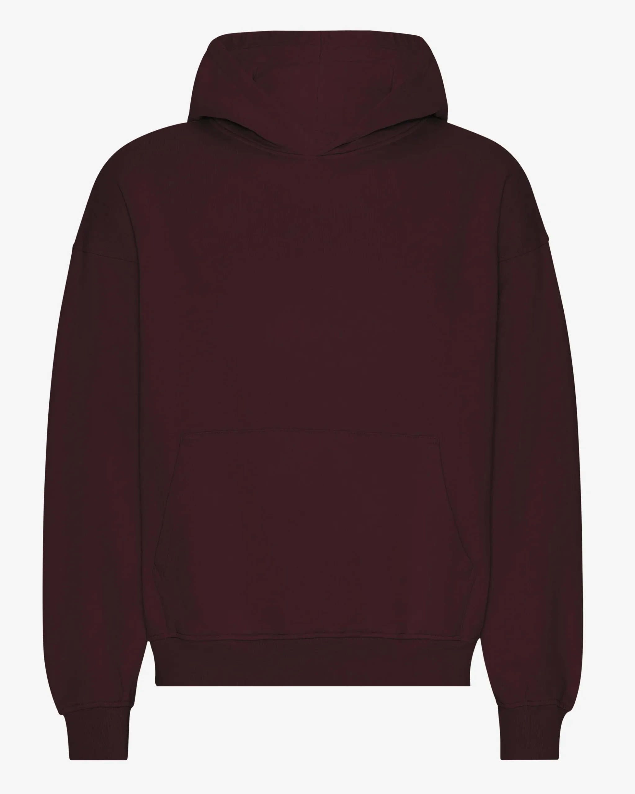 Organic Oversized Hood - Oxblood Red