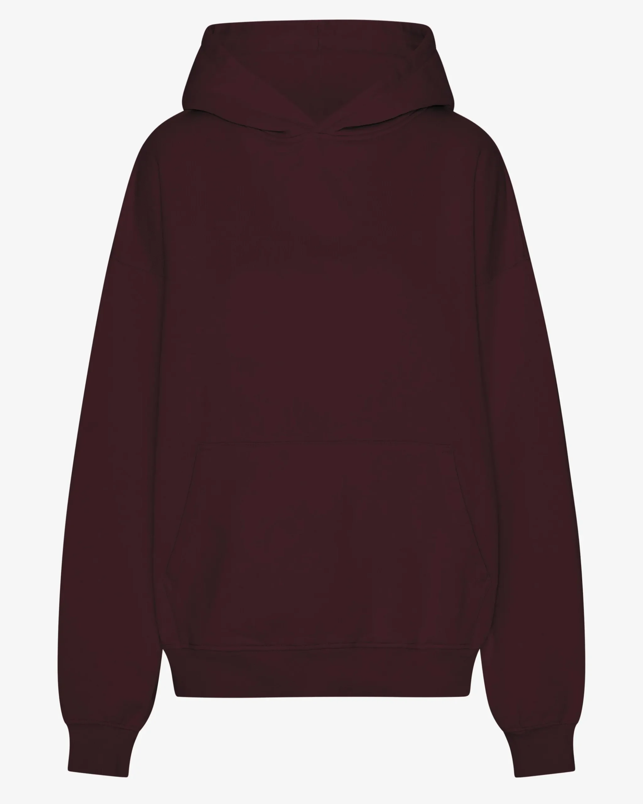 Organic Oversized Hood - Oxblood Red