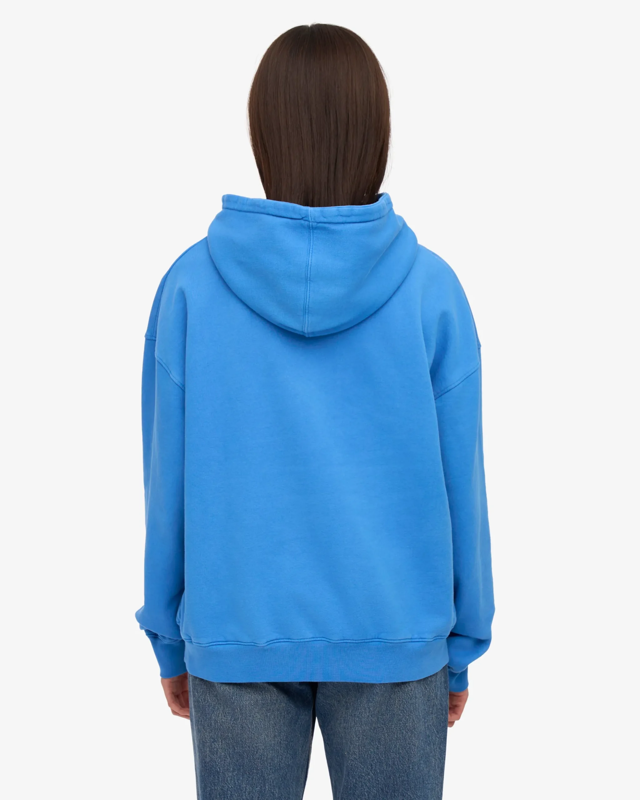Organic Oversized Hood - Pacific Blue