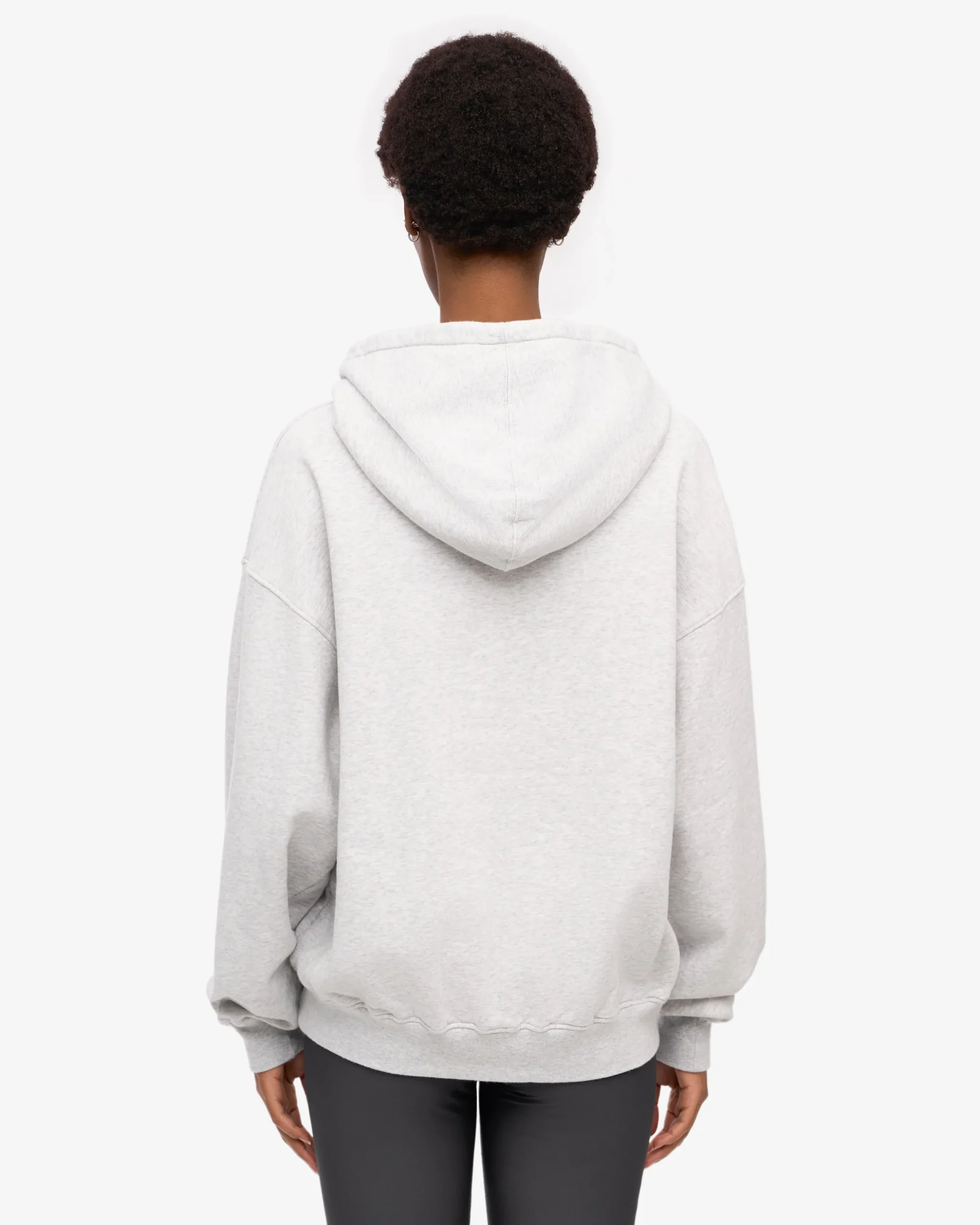 Organic Oversized Hood - Snow Melange