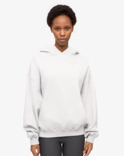 Organic Oversized Hood - Snow Melange