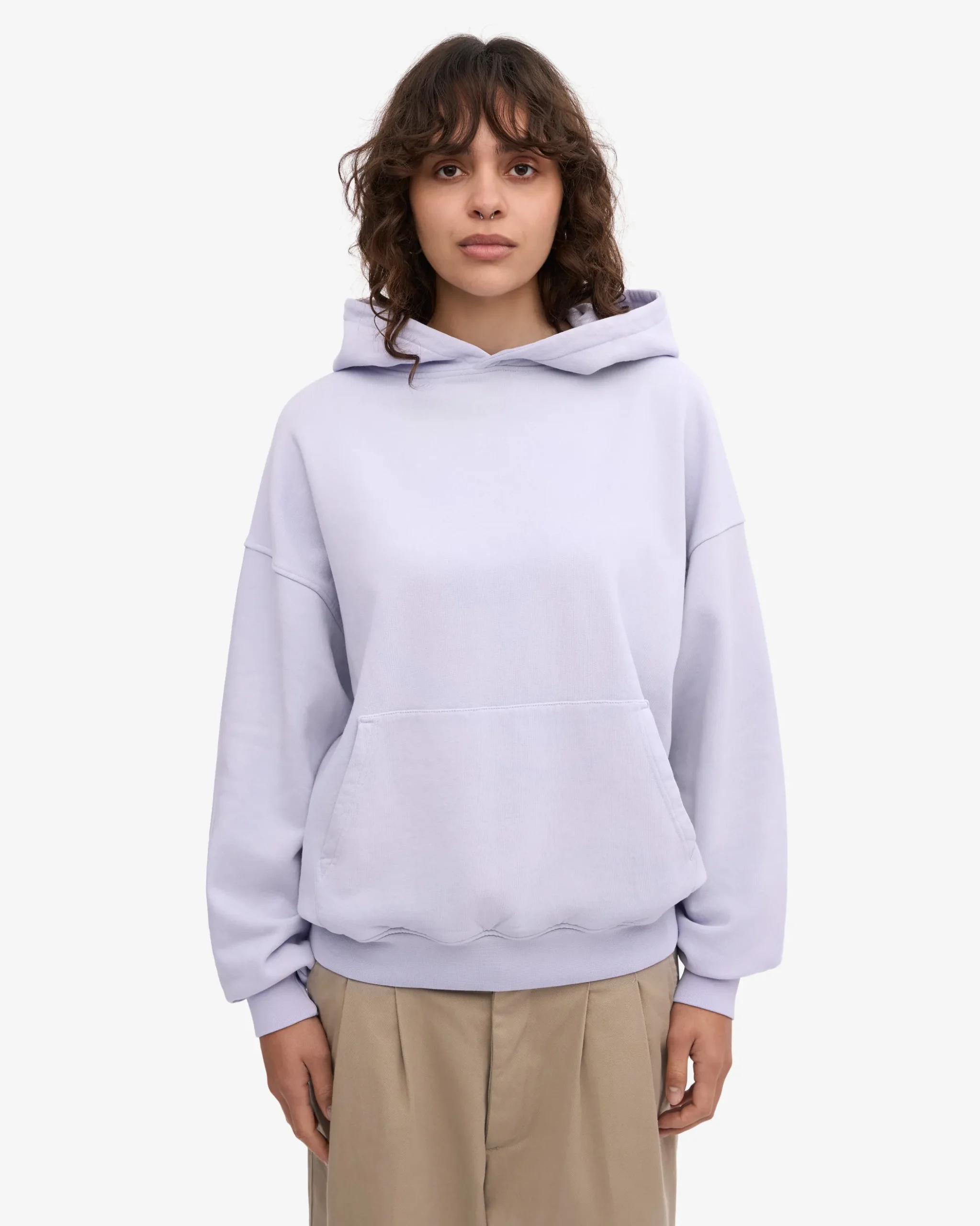 Organic Oversized Hood - Soft Lavender