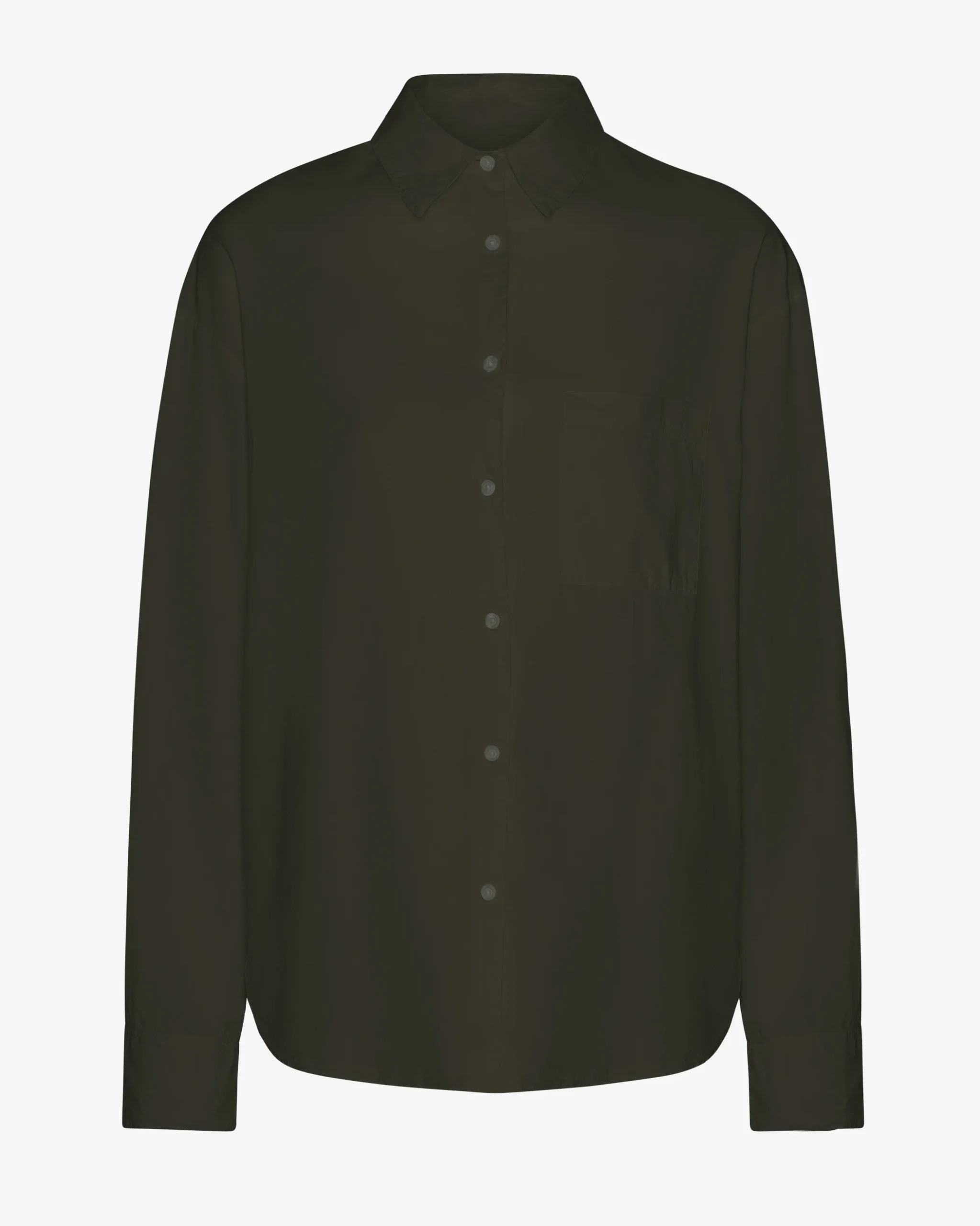 Organic Oversized Shirt - Hunter Green